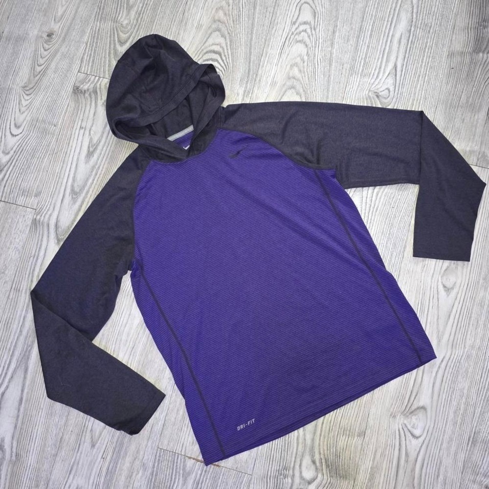 Nike Dri Fit Legend Training Hoodie -Heathered Dark Purple Gray -Women's Medium